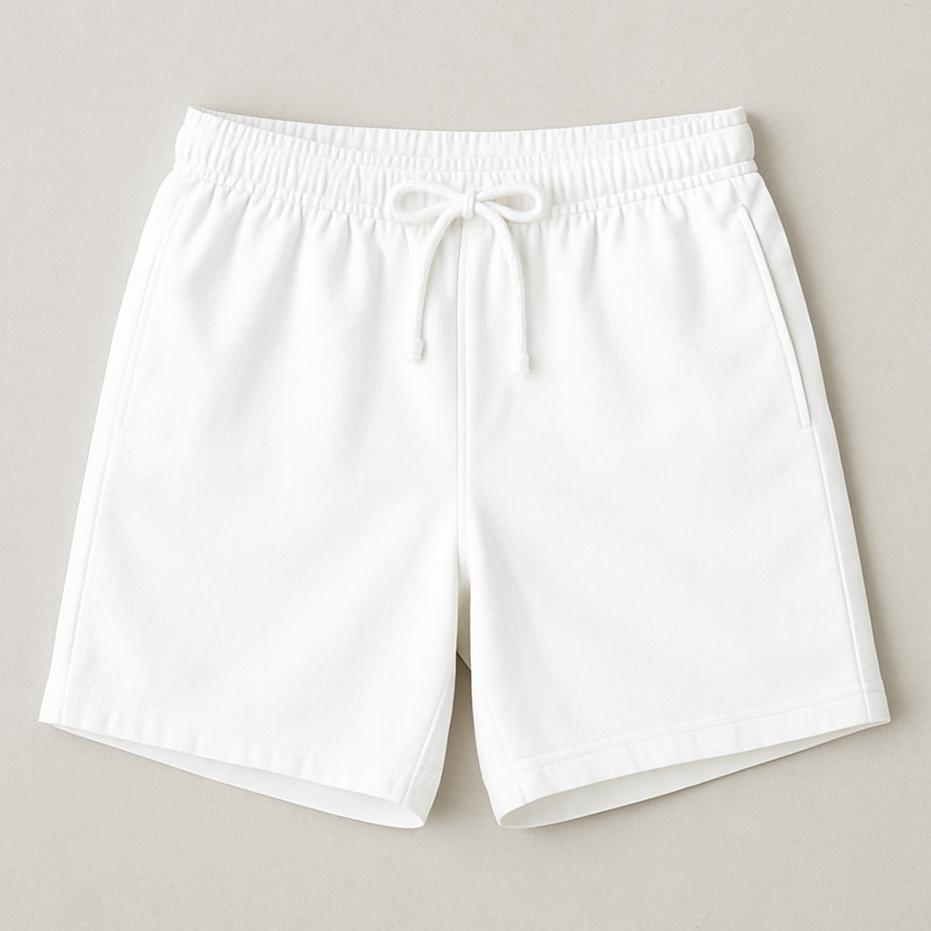 White Classic Shorts SS26