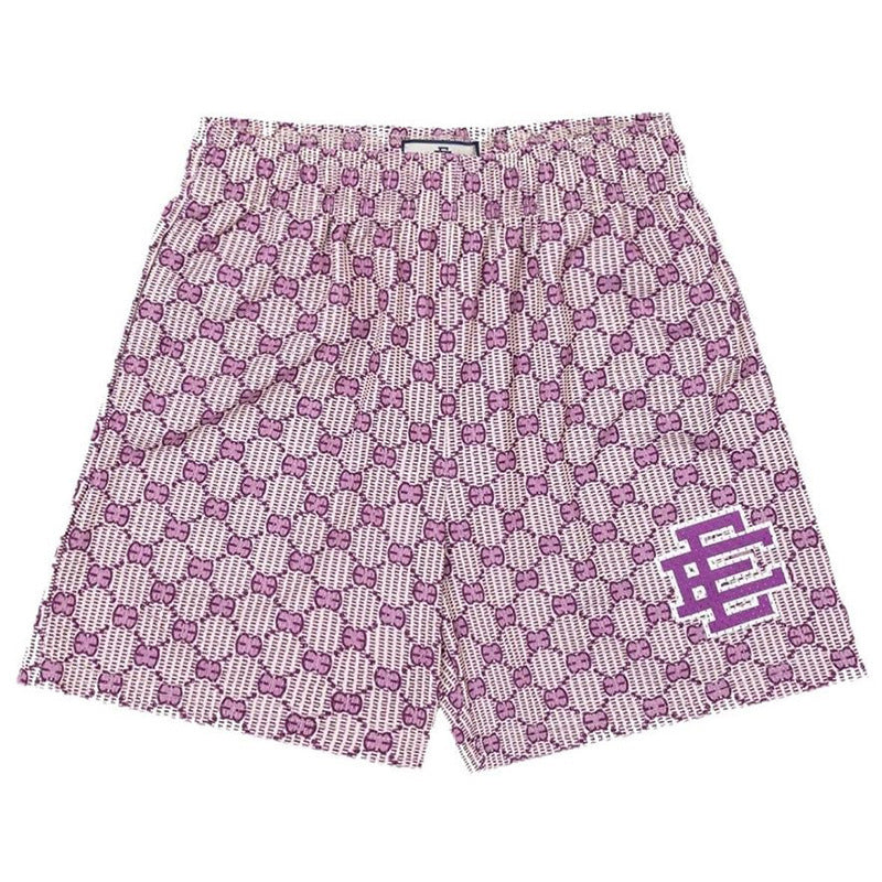 EE Purple Monogram Shorts