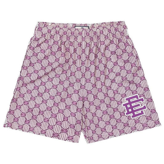 EE Purple Monogram Shorts