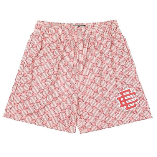 EE Pink Monogram Shorts