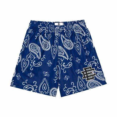 EE Shorts Cashew Flowers - Blue