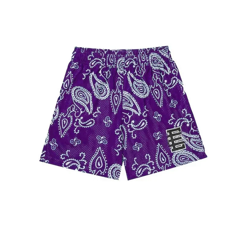 EE Shorts Cashew Flowers - Purple